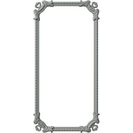 Ekena Millwork 31-in. W x 62-in. H Devon Rope Panel Moulding Kit Single Panel PMLKDE31X62A